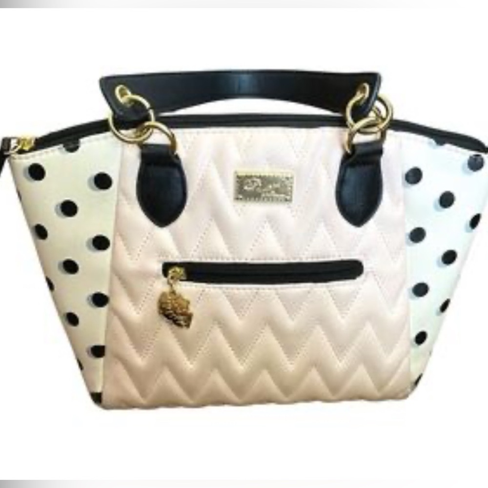 Betsy Johnson Polka Dot Quilted Handbag